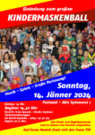 Einladung zum großen Kindermaskenball im Festsaal der Alten Spinnerei!