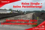 Keine Straße – keine Parzellierung in Landegg!