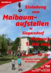Einladung zum Maibaumaufstellen in Siegersdorf!