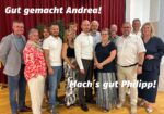 Gut gemacht Andrea! Mach´s gut Philipp!