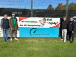 Team TSV unterstützt Fußballvereine - Neue Werbetafel für den USC Wampersdorf!