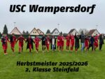 USC Wampersdorf ist Herbstmeister der 2. Klasse Steinfeld 2025/2026!