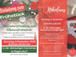 Einladung zum Nikolausfrühstück und Nikolausbesuch!