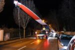 Windflügeltransport heute Nacht war sehr herausfordernd!