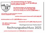 Rechnungsabschluss der Marktgemeinde Pottendorf zeigt: Pottendorfer Gemeindefinanzen sind stabil!