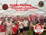 Fanmarsch zum Public Viewing im Schlosspark stimmte Hunderte auf das Spiel Österreich vs. Argentinien ein!