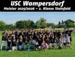 USC Wampersdorf wurde Fußballmeister der 2. Klasse Steinfeld!