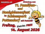 11. Familien und Honigbienenfest - Freitag, 14. August 2026
